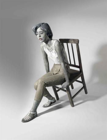 Sitting Girl by 
																	 Zhan Wang