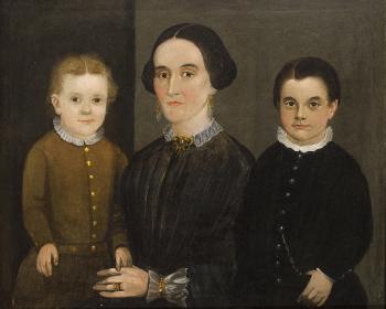 Portrait of a mother and two boys by 
																	 Prior-Hamblin School