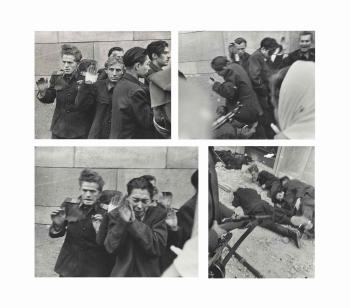Assassination of Secret Police, Hungarian Uprising by 
																	John Sadovy