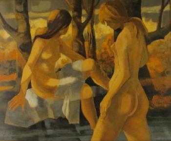 Baigneuses du matin by 
																	Jean Abadie