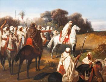 Abd-el-Kader montre l'ennemi by 
																	Comte de Sansac