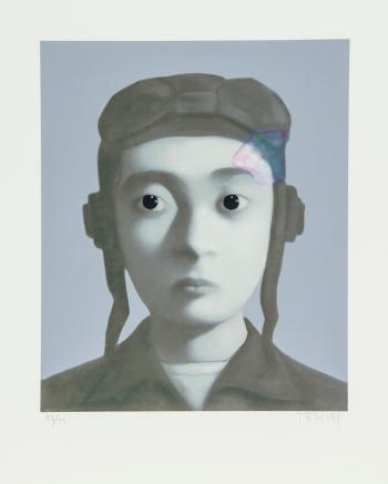 Identity portrait by 
																			 Zhang Xiaogang