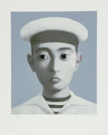 Identity portrait by 
																			 Zhang Xiaogang