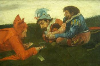 Harlequin playing cards by 
																			Eduardo Zamacois y Zabala