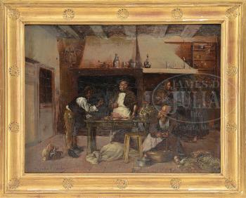 In the tavern kitchen by 
																	Henry Walker d'Acosta
