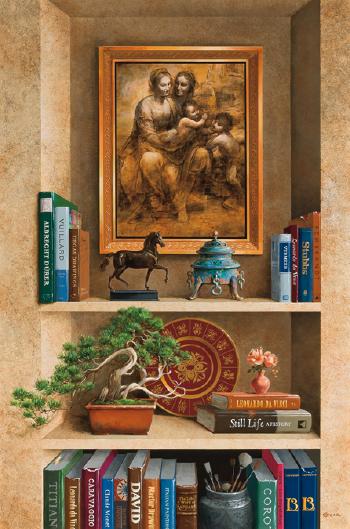 Da Vinci's Bookcase by 
																			Jenness Cortez