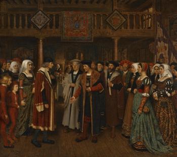 The reception of Quentin Metsys into the Guild of St. Luke of Antwerp in 1520 by 
																	Edouard de Jans