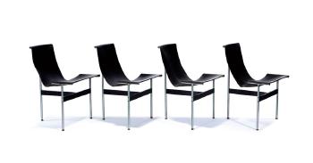T-chairs (8) by 
																			William Katavolos