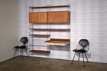 String Ladder shelf system by 
																			Nisse & Kajsa Strinning