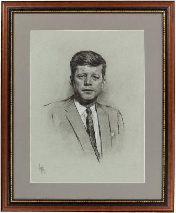John F. Kennedy by 
																	Louis Lupas