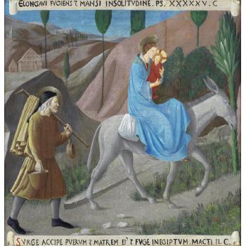 The Flight into Egypt by 
																	Fra Angelico