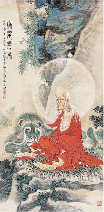 Amitayus Buddha by 
																	 Xiong Songquan