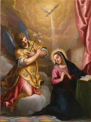 The Annunciation to the Virgin by 
																	Matteo Ingoli