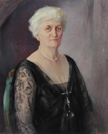 Portrait of Mrs Kellogg by 
																			Maurice Compris