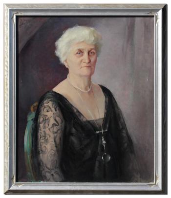 Portrait of Mrs Kellogg by 
																			Maurice Compris