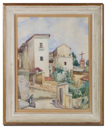 Taxco Village Painting by 
																			Carl Lewis Pappe