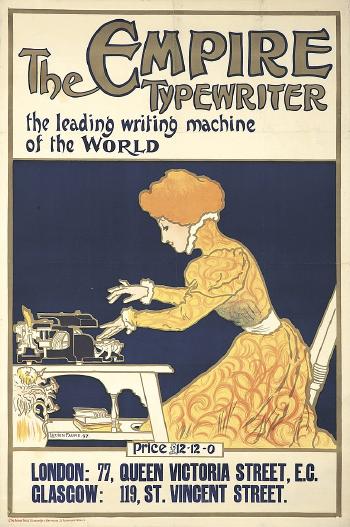 The Empire typewriter by 
																	Lucien Faure-Dujarric