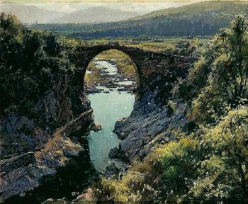 Puente románico de Sadernas by 
																	Elias Garralda
