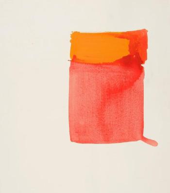 Composition rouge - orange by 
																	Eleonore de la Taste