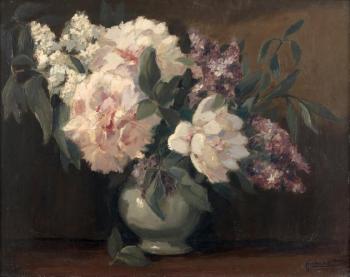 Bouquet de pivoines by 
																	Pierre Abadie-Landel