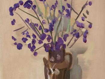 Purple Flowers In a Jar by 
																			 Yang Youming
