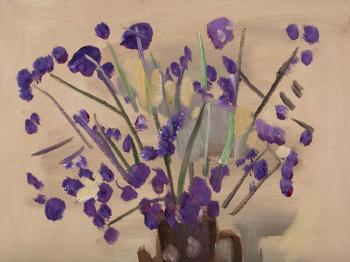 Purple Flowers In a Jar by 
																			 Yang Youming