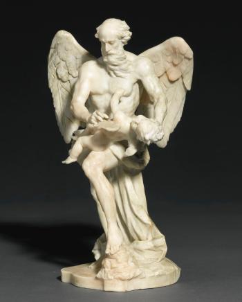 Chronos Clipping The Wings Of Cupid by 
																	Johann Wolfgang von der Auwera