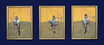 Three Studies of Lucian Freud by 
																	Francis Bacon