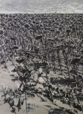 Twelve Views of a Sunflower Field XI by 
																	 Xu Jiang