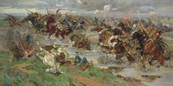 The Red Cavalry at Perekop by 
																	Nicolai Samokich