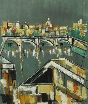Bridge over the Tiber by 
																	Savo Radulovich