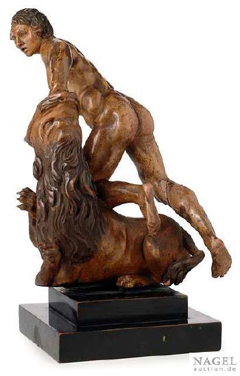 Herkules kämpft mit dem Nemenischen Löwen by 
																			Stefano Maderna