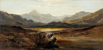 Weite englische Berglandschaften. Gegenstücke by 
																			George Dunlop Leslie