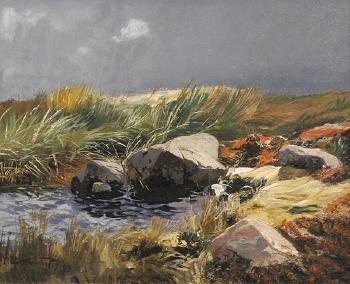 Landschaft Mit Felsigem Gewässer by 
																	Carl Saltzmann