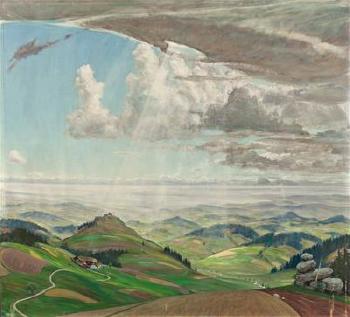 Mühlviertler Landschaft by 
																	Albrecht Dunzendorfer