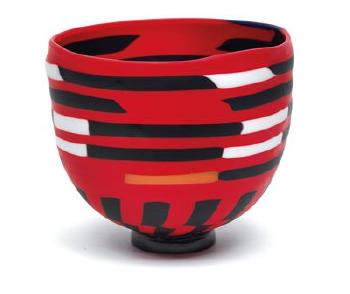 A 'Funtime's Cup' vase by 
																	Tsuchida Yasuhiko