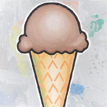 Brown cone by 
																	Donald Baechler