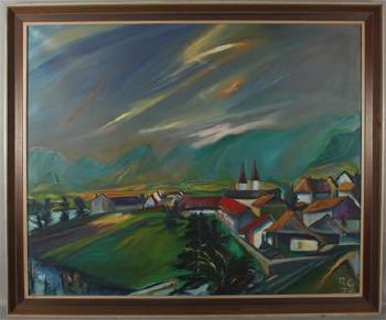 Kärntner Landschaft(20. Jahrhundert) by 
																	Rudolf Gallob