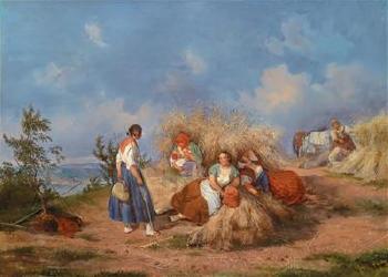 Resting during harvest by 
																	Ludwig Elsholtz
