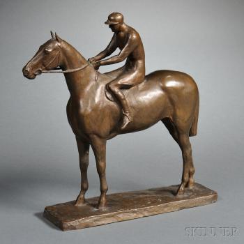 Horse and Jockey by 
																	Fred Voelckerling