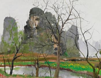 Spring Landscape by 
																	 Xie Lantao
