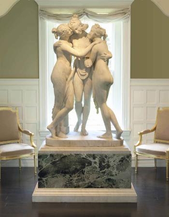 A Life-size Italian Figural Group Of The Three Graces by 
																	Giuseppe Obici