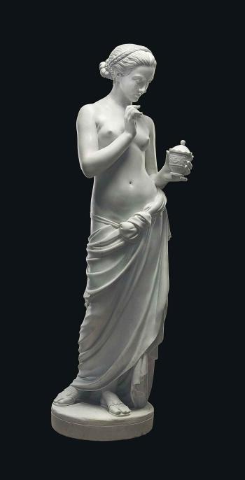 A Life-size Figure Of Pandora by 
																	Cesare Fantacchiotti