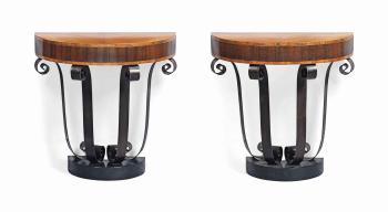 Demi-lune Console Tables by 
																	Charles Cameron Baillie