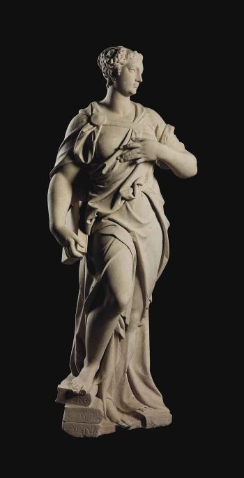 Female allegorical figure by 
																	Girolamo Campagna