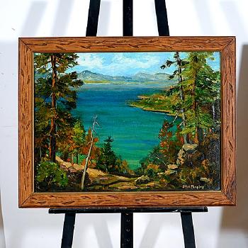 Emerald Bay Lake Tahoe 1945 by 
																			Ethel Phegley