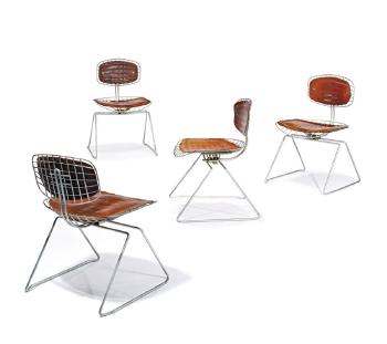 Beaubourg chairs (4) by 
																	Michel Cadestin