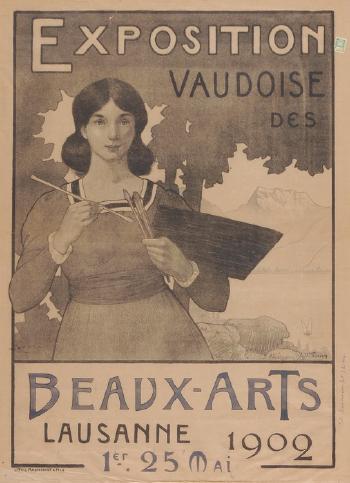 Plakat -  Exposition Vaudoise des Beaux-Arts Lausanne by 
																	Emile David Turrian