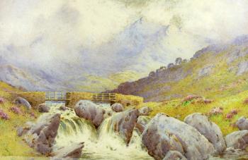 Snowdonia landscape Pont-y-Garth by 
																	John Abernethy Lynas-Gray