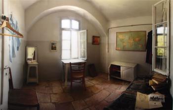 Room with rabin, and world map by 
																	Yuval Yairi